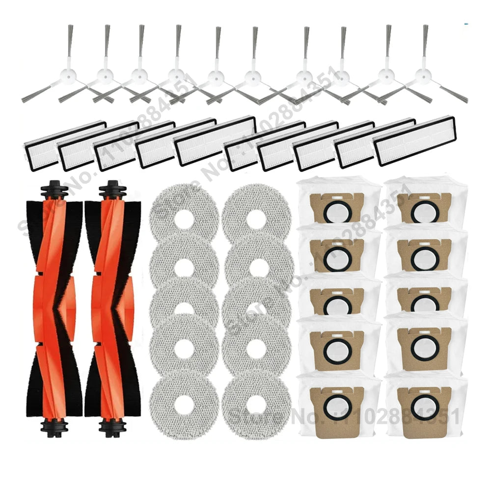 Compatible con Xiaomi Robot aspirador X20 + / X20 Plus, piezas de repuesto, accesorios, Cepillo Lateral principal, filtro Hepa, paño de mopa, bolsa para polvo