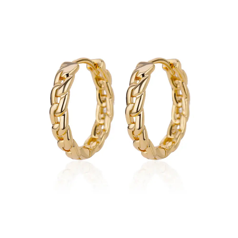 Pendientes redondos elegantes para mujeres y niñas, aretes de aro de acero inoxidable de lujo, joyería estética de compromiso de boda Vintage
