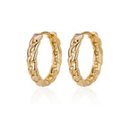 Pendientes redondos elegantes para mujeres y niñas, aretes de aro de acero inoxidable de lujo, joyería estética de compromiso de boda Vintage