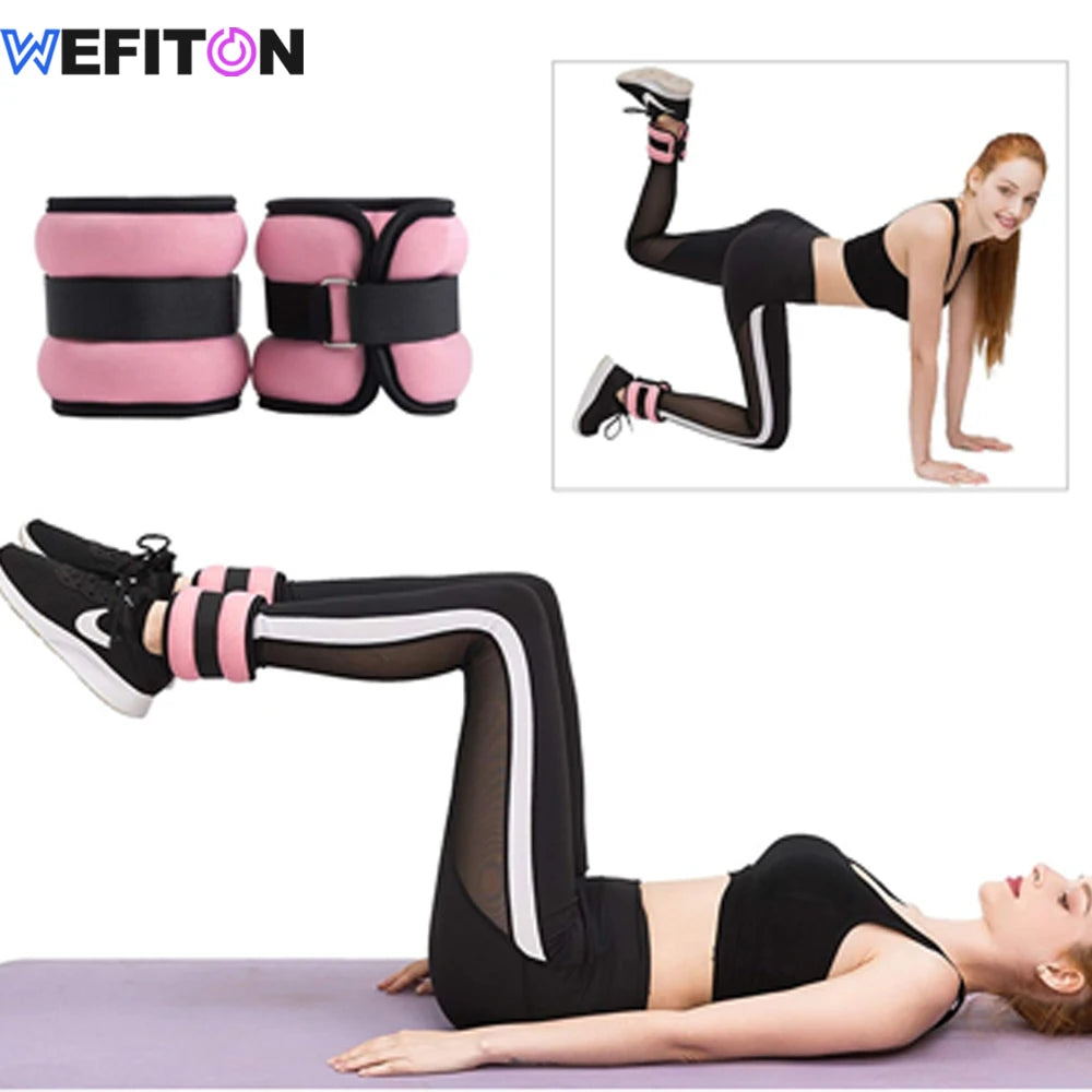 1 par de pesas ajustables para tobillo y muñeca (0,5 kg/1 kg) - correas ligeras de neopreno para correr, entrenamiento de fuerza de yoga para todas las edades