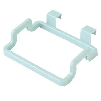 Estante de basura, soporte para bolsa de basura, puerta trasera de armario, bolsa de basura para cocina, organizador de cocina colgante para armario