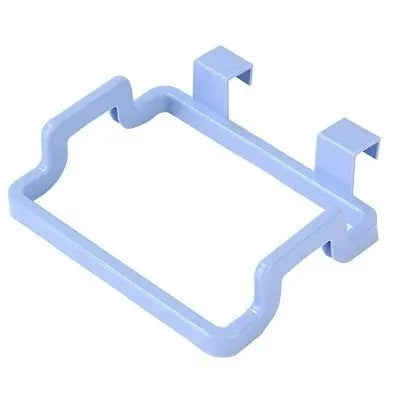Estante de basura, soporte para bolsa de basura, puerta trasera de armario, bolsa de basura para cocina, organizador de cocina colgante para armario