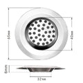 Colador de drenaje de agua para fregadero de cocina, cubierta de drenaje de piso de baño de acero inoxidable, filtro de colector de pelo de ducha, accesorios de fregadero de cocina