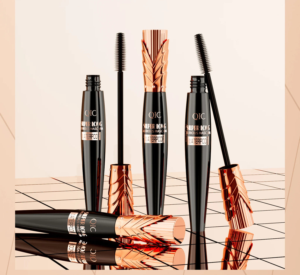 Máscara de pestañas resistente al agua 5D, extensión de pestañas, máscara de fibra de seda gruesa, maquillaje femenino, herramientas cosméticas para ojos para regalos