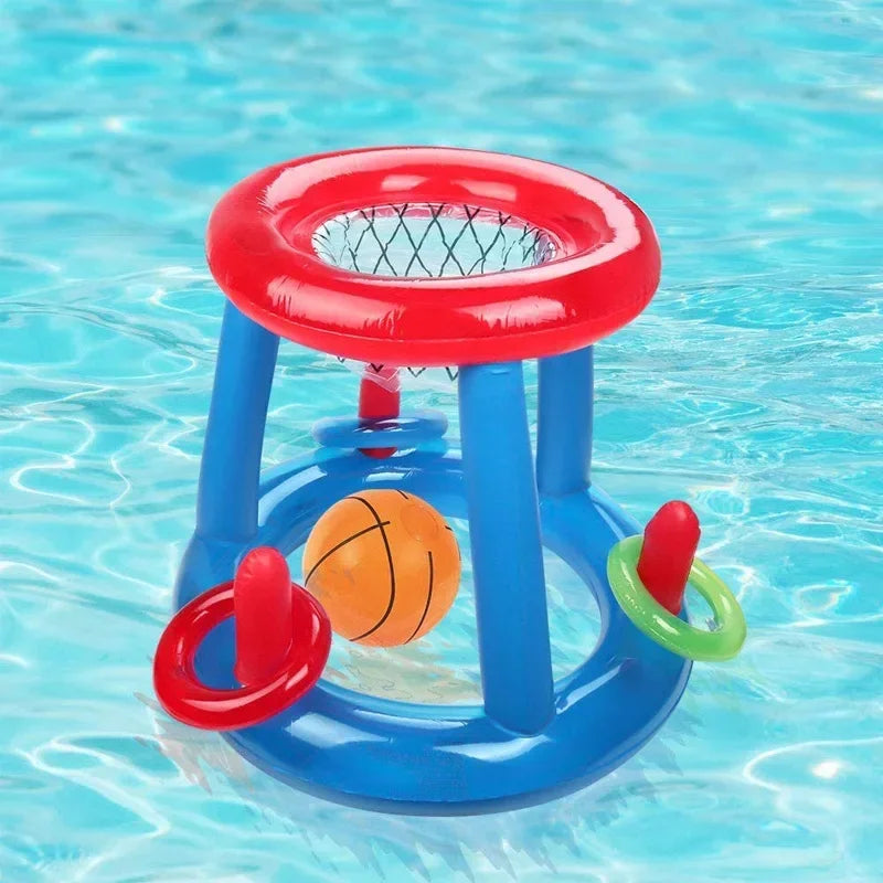 Juguete de agua para natación al aire libre, soporte de baloncesto acuático, piscina flotante inflable, juguete de playa, herramienta de piscina divertida de verano