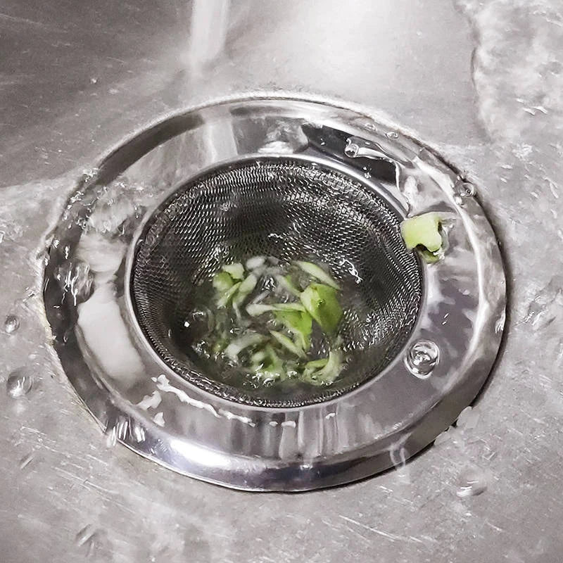 Colador de drenaje de agua para fregadero de cocina, cubierta de drenaje de piso de baño de acero inoxidable, filtro de colector de pelo de ducha, accesorios de fregadero de cocina