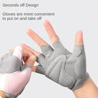 Guantes antideslizantes de medio dedo para entrenamiento de peso pesado para gimnasio, guantes de culturismo para hombres y mujeres, soporte para muñeca, deportes de levantamiento de pesas