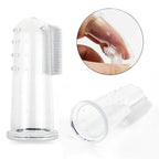 Cepillo de dientes súper suave para mascotas, cepillo para perros de peluche, herramienta para el cuidado de los dientes del sarro del mal aliento, limpieza de perros y gatos, suministros para mascotas de gel de sílice