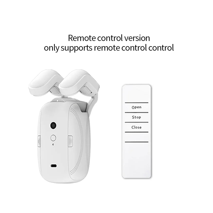 Abridor de cortinas inteligente para el hogar, Motor electrónico de cortina de pista romana, Robot, Control remoto por botón, abridor de cortinas automático
