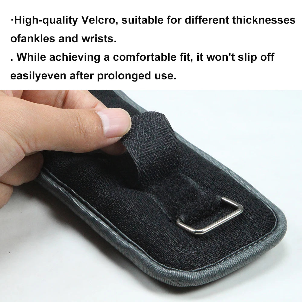 1 par de pesas ajustables para tobillo y muñeca (0,5 kg/1 kg) - correas ligeras de neopreno para correr, entrenamiento de fuerza de yoga para todas las edades