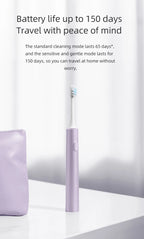 Juego de cepillos de dientes eléctricos sónicos Xiaomi MIJIA T302, 4 cabezales de cepillo, IPX8, resistente al agua, carga inalámbrica, cepillo de dientes electrónico
