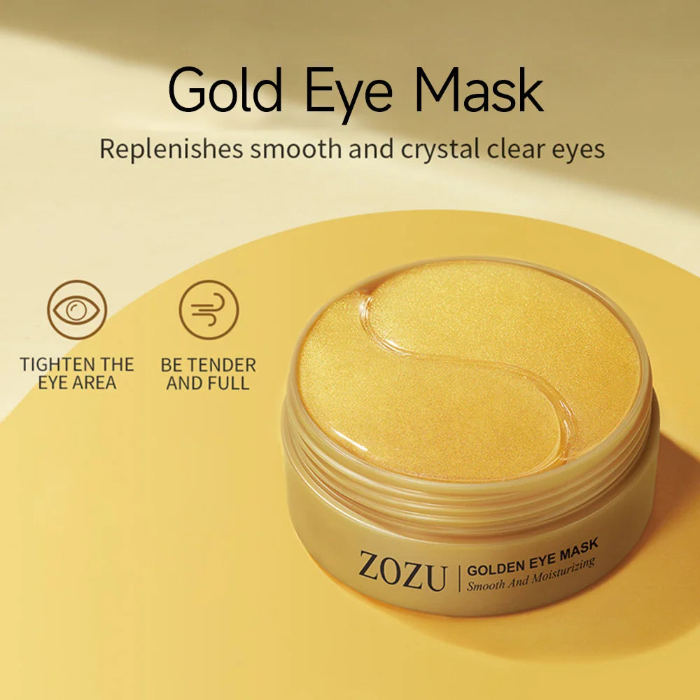Mascarilla de ojos de colágeno dorado de aguacate, bolsas para ojos antiojeras, parches hidratantes reafirmantes para los ojos, crema reparadora para los ojos, productos para el cuidado de la piel