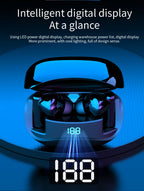 Auriculares Bluetooth inalámbricos verdaderos de alta calidad TWS Mate60, tiempo de reproducción de 12 horas, sonido nítido con pantalla LED de batería