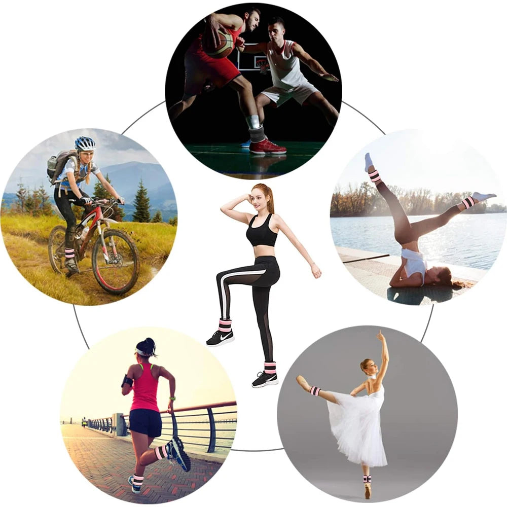 1 par de pesas ajustables para tobillo y muñeca (0,5 kg/1 kg) - correas ligeras de neopreno para correr, entrenamiento de fuerza de yoga para todas las edades