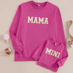 Citgeett primavera mamá y yo trajes a juego 0-3Y Bordado de letras jerseys de manga larga otoño sudadera Tops