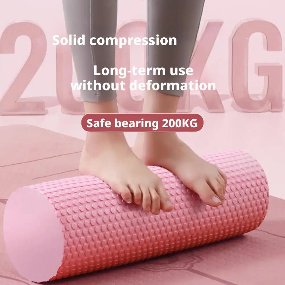 Rodillo de Yoga redondo, cilindro de espuma EVA, rodillo Hexagonal para ejercicio de Pilates, entrenamientos en casa mejorados, diámetro de 9,5 cm de longitud 29,7 cm