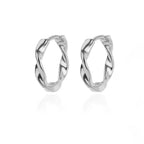 Pendientes redondos elegantes para mujeres y niñas, aretes de aro de acero inoxidable de lujo, joyería estética de compromiso de boda Vintage