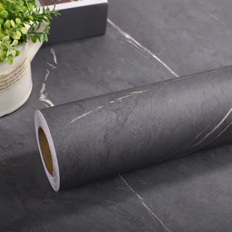 Pegatinas gruesas de mármol mate, papel tapiz autoadhesivo para cocina, a prueba de aceite, gabinetes de escritorio, encimeras, muebles, película decorativa