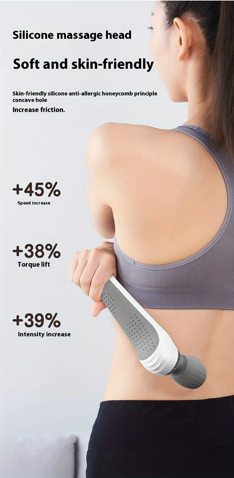 Nuevo Masajeador portátil de mano, recargable por USB, multifuncional, pistola de masaje de cuerpo completo, relajante, cuello, espalda, piernas y cintura
