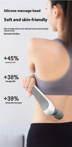 Nuevo Masajeador portátil de mano, recargable por USB, multifuncional, pistola de masaje de cuerpo completo, relajante, cuello, espalda, piernas y cintura