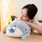 Sello de auriculares de dibujos animados de alta calidad, lontra marina, juguete de peluche, bola, cojín redondo, almohada para niños, regalo de cumpleaños, siesta escolar y sueño