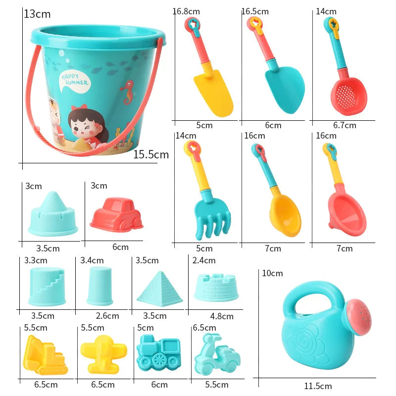Juguetes de playa para niños, juego de arena, cubo de arena, pala de playa, juguetes para niños pequeños, juego de playa de verano, juguetes para niños, herramientas de juego de agua