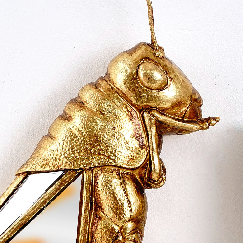 1 unidad, material de resina, langosta dorada, decoración del hogar, colgante de pared, casa de animales para fiesta familiar, adorno colgante creativo