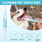 Lápiz Limpiador Dental para Mascotas con Cepillo Suave y Gel Dental para Perros y Gatos, Control de Sarro, Aliento Fresco, Calma las Encías, Fórmula Suave, 3 Unidades por Caja