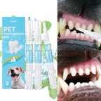 Lápiz Limpiador Dental para Mascotas con Cepillo Suave y Gel Dental para Perros y Gatos, Control de Sarro, Aliento Fresco, Calma las Encías, Fórmula Suave, 3 Unidades por Caja