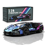 Modelo de coche deportivo de carreras técnico, bloques de construcción técnicos para adultos 1:14, supercoche DIY, rompecabezas de ladrillos, juguetes para niños y adultos, regalo (1314 + grano)