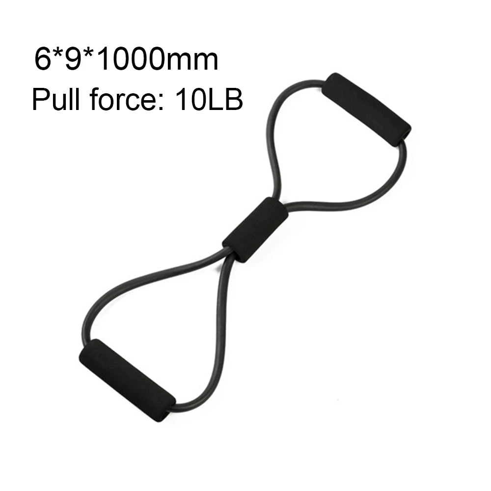 Bandas de resistencia para Yoga, banda elástica, extractor de ejercicio deportivo, expansor de pecho en forma de 8 para culturismo, gimnasio en casa, equipo de Fitness