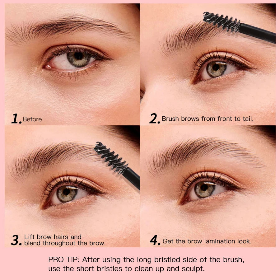 Crema de estilismo para cejas, Gel transparente resistente al agua, fijación de larga duración, maquillaje Natural, crema cosmética líquida transparente para estilizar cejas