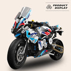 Bloques de construcción modulares para niños, juego de ladrillos de motocicleta técnica, modelo de plástico, regalo