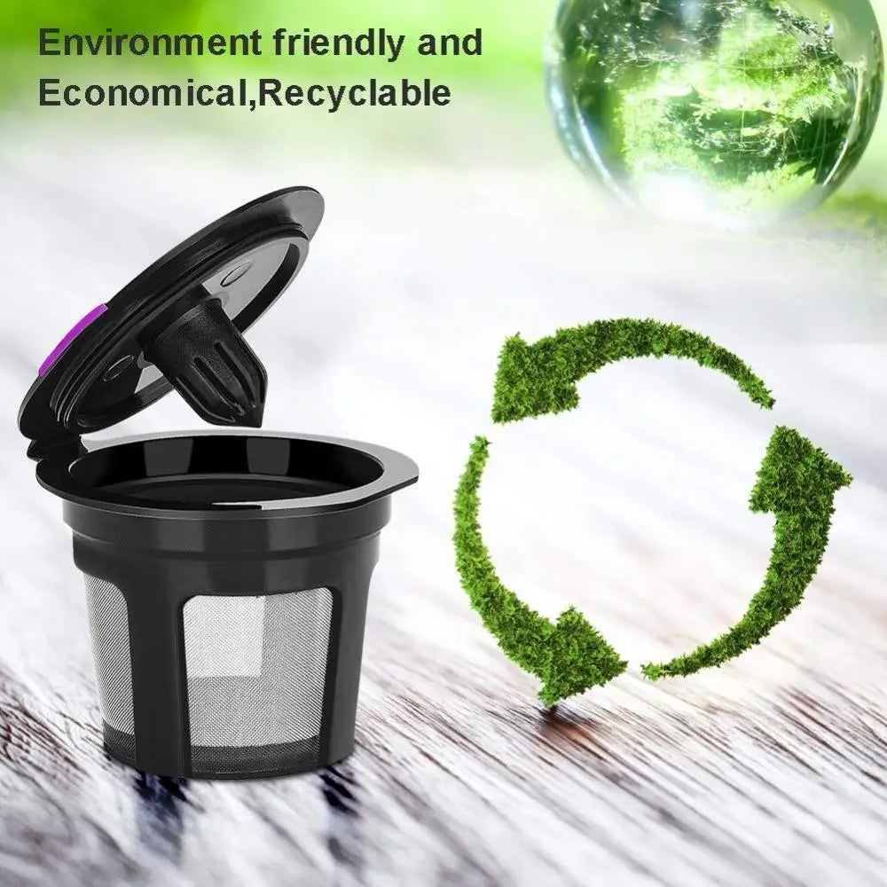 Filtros Reutilizables Ecológicos para Cápsulas K-Cup, Paquete de 6 - Malla de Acero Inoxidable de Grado Alimenticio, Compatibles con Cafeteras Keurig 1.0 y 2.0