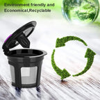 Filtros Reutilizables Ecológicos para Cápsulas K-Cup, Paquete de 6 - Malla de Acero Inoxidable de Grado Alimenticio, Compatibles con Cafeteras Keurig 1.0 y 2.0