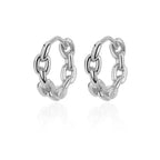 Pendientes redondos elegantes para mujeres y niñas, aretes de aro de acero inoxidable de lujo, joyería estética de compromiso de boda Vintage