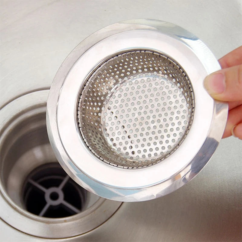 Colador de drenaje de agua para fregadero de cocina, cubierta de drenaje de piso de baño de acero inoxidable, filtro de colector de pelo de ducha, accesorios de fregadero de cocina