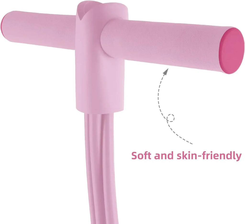 Tensor de banda de resistencia de 4 niveles con asas antideslizantes - Equipo de fitness en casa para entrenamiento muscular abdominal Yoga abdominal