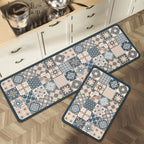 Alfombra de cocina con estampado absorbente, alfombra antideslizante para pasillo, alfombras largas para sala de estar, dormitorio, entrada, felpudo para baño