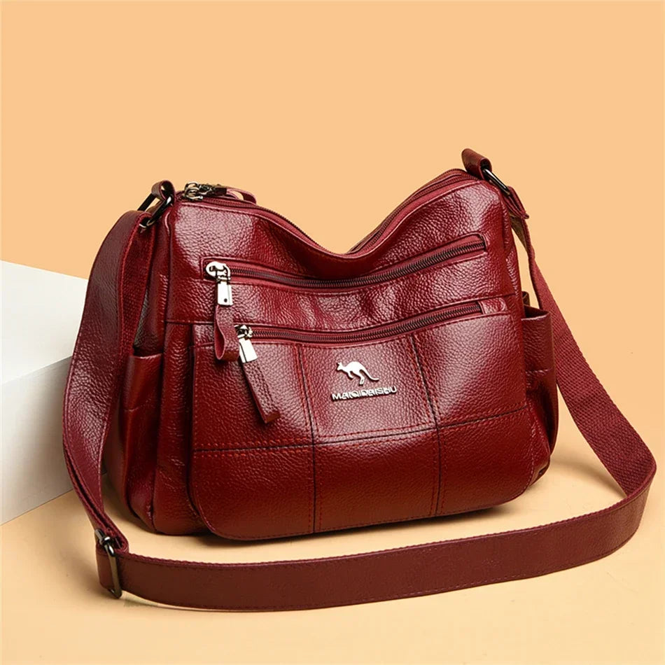 Bolso de mano bordado para mujer, bolsos de cuero de alta calidad para mujer, bolso de hombro para mujer, bolsos cruzados pequeños para mujer, bolso principal 2024