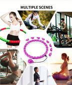 Círculo de ejercicios y masaje multiseesiones ajustable y desmontable, círculo de entrenamiento de cintura y Pilates 2 en 1 para fitness