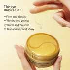 Mascarilla de ojos de colágeno dorado de aguacate, bolsas para ojos antiojeras, parches hidratantes reafirmantes para los ojos, crema reparadora para los ojos, productos para el cuidado de la piel