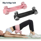 Cinturón de empuje de cadera, almohadilla de puente para entrenamiento con mancuernas, pesas rusas para sentadillas, puentes, Dips, equipo de gimnasio en casa