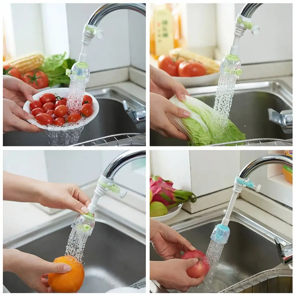 Extensor difusor Flexible que ahorra agua, filtro de agua a prueba de salpicaduras, cabezal de salida para grifo, extensor de grifo de agua para grifo de cocina