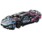 Modelo de coche deportivo de carreras técnico, bloques de construcción técnicos para adultos 1:14, supercoche DIY, rompecabezas de ladrillos, juguetes para niños y adultos, regalo (1314 + grano)