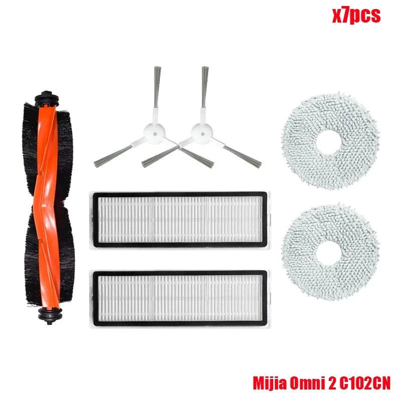 Compatible con Xiaomi Robot aspirador X20 + / X20 Plus, piezas de repuesto, accesorios, Cepillo Lateral principal, filtro Hepa, paño de mopa, bolsa para polvo