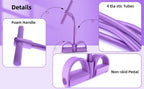 Tensor de banda de resistencia de 4 niveles con asas antideslizantes - Equipo de fitness en casa para entrenamiento muscular abdominal Yoga abdominal