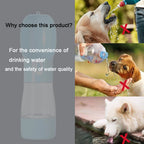 Dispensador portátil de botellas de agua para perros 2 en 1, alimentador de agua y comida para mascotas, cuencos para caminar al aire libre, senderismo, para gatos pequeños y perros