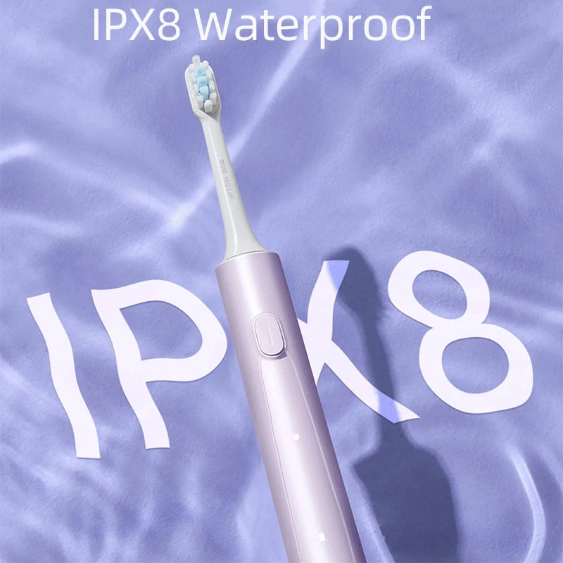 Juego de cepillos de dientes eléctricos sónicos Xiaomi MIJIA T302, 4 cabezales de cepillo, IPX8, resistente al agua, carga inalámbrica, cepillo de dientes electrónico