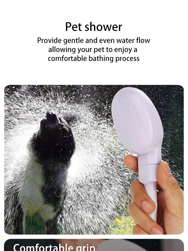 Ducha de baño para mascotas, ducha multifuncional para perros y gatos, pulverizador de jardín fácil de baño, suministros de herramientas de aseo para limpieza de mascotas